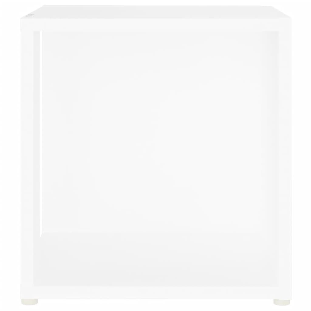 vidaXL Masă laterală, alb, 33x33x34,5 cm, lemn prelucrat