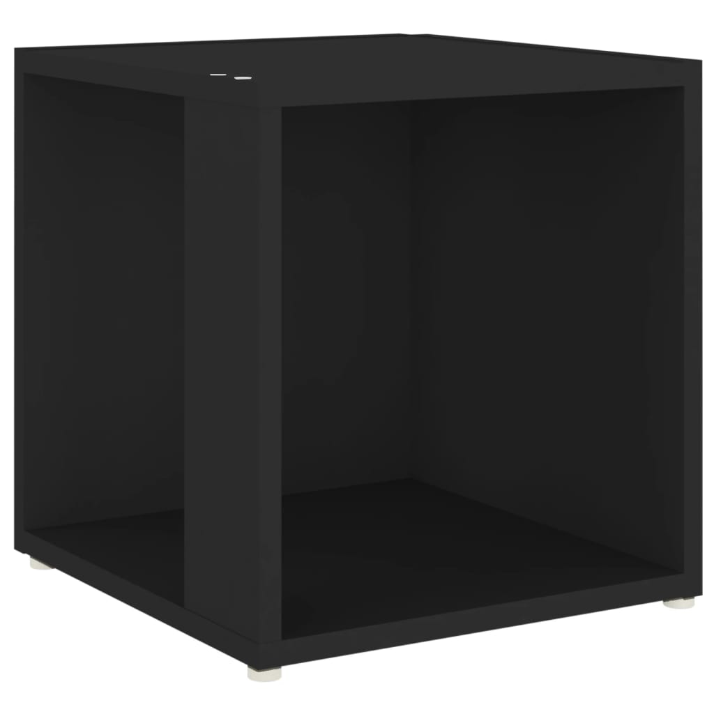 vidaXL Masă laterală, negru, 33x33x34,5 cm, lemn prelucrat