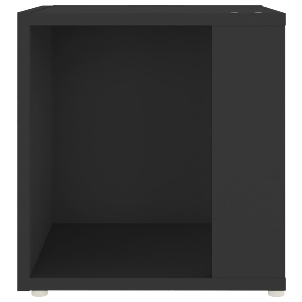vidaXL Masă laterală, negru, 33x33x34,5 cm, lemn prelucrat