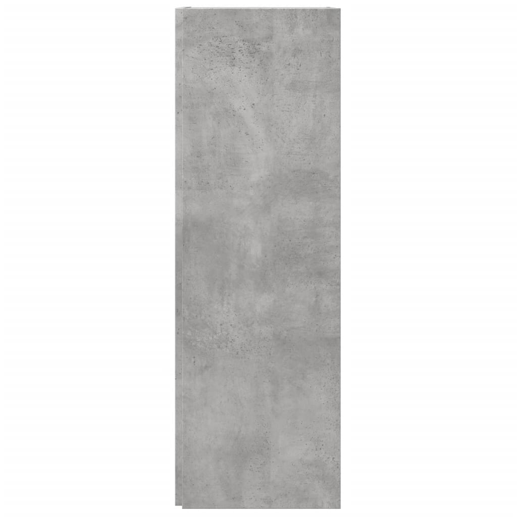 vidaXL Dulap de colț, gri beton, 33x33x100 cm, PAL