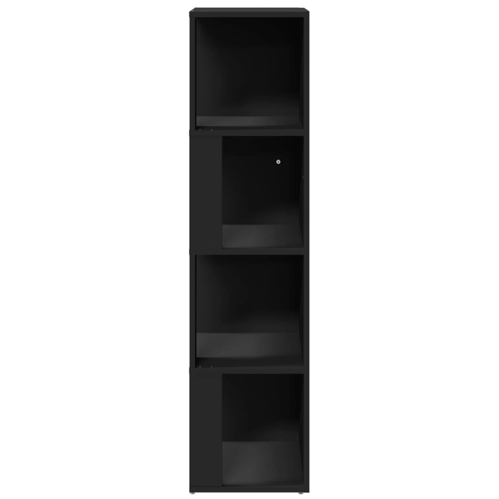 vidaXL Dulap de colț, negru, 33x33x132 cm, PAL
