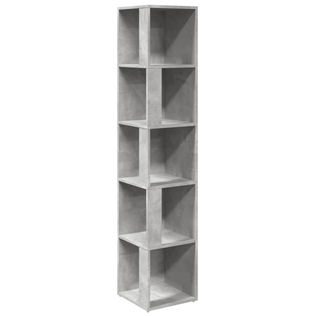 vidaXL Dulap de colț, gri beton, 33x33x164,5 cm, PAL vidaXL Dulap de colț, gri beton, 33x33x164,5 cm, PAL