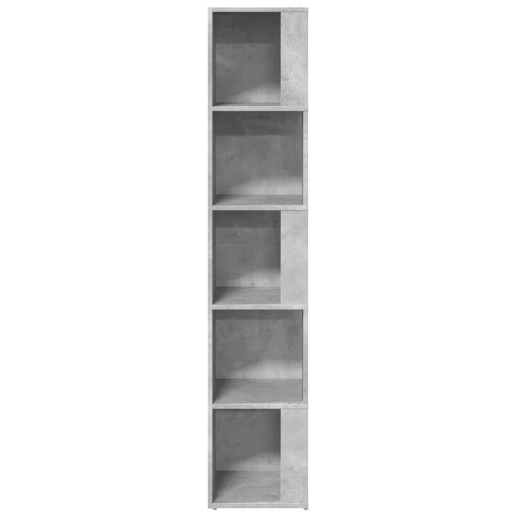 vidaXL Dulap de colț, gri beton, 33x33x164,5 cm, PAL vidaXL Dulap de colț, gri beton, 33x33x164,5 cm, PAL