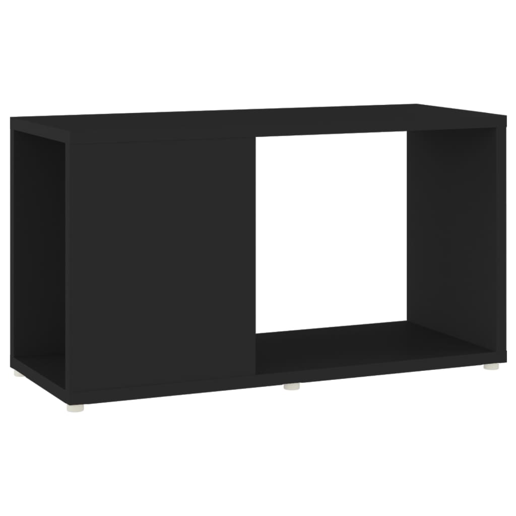 vidaXL Comodă TV, negru, 60x24x32 cm, PAL vidaXL Comodă TV, negru, 60x24x32 cm, PAL