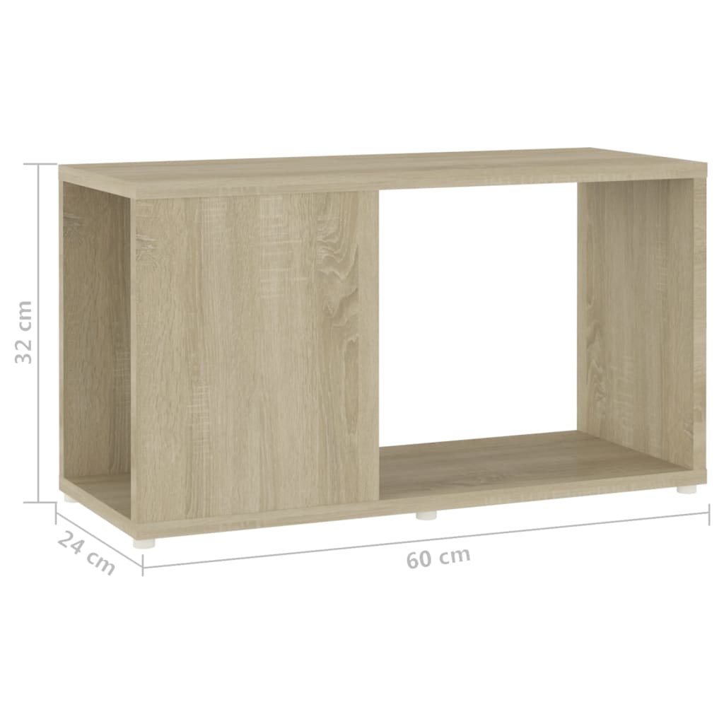 vidaXL Comodă TV, stejar sonoma, 60x24x32 cm, PAL vidaXL Comodă TV, stejar sonoma, 60x24x32 cm, PAL