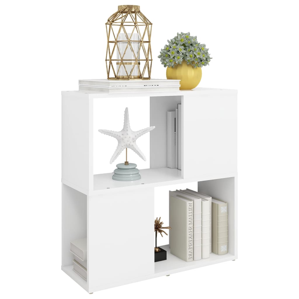 vidaXL Bibliotecă, alb, 60 x 24 x 63 cm, PAL vidaXL Bibliotecă, alb, 60 x 24 x 63 cm, PAL