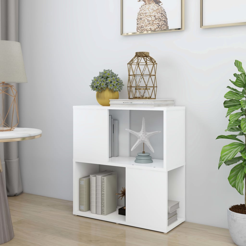 vidaXL Bibliotecă, alb, 60 x 24 x 63 cm, PAL vidaXL Bibliotecă, alb, 60 x 24 x 63 cm, PAL