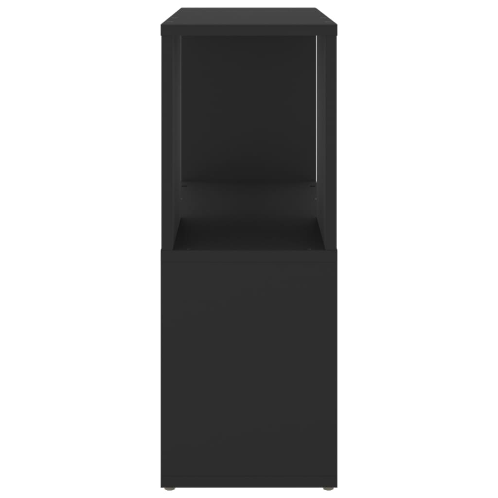 vidaXL Bibliotecă, negru, 60 x 24 x 63 cm, PAL
