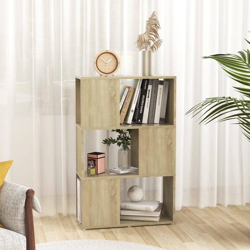 vidaXL Bibliotecă/Separator cameră, stejar sonoma, 60x24x94 cm, PAL vidaXL Bibliotecă/Separator cameră, stejar sonoma, 60x24x94 cm, PAL