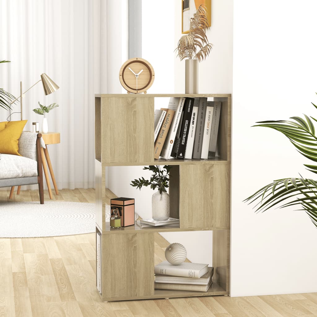 vidaXL Bibliotecă/Separator cameră, stejar sonoma, 60x24x94 cm, PAL vidaXL Bibliotecă/Separator cameră, stejar sonoma, 60x24x94 cm, PAL