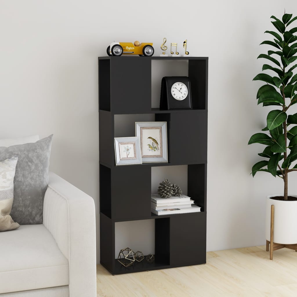 vidaXL Bibliotecă/Separator cameră, gri, 60x24x124,5 cm, PAL