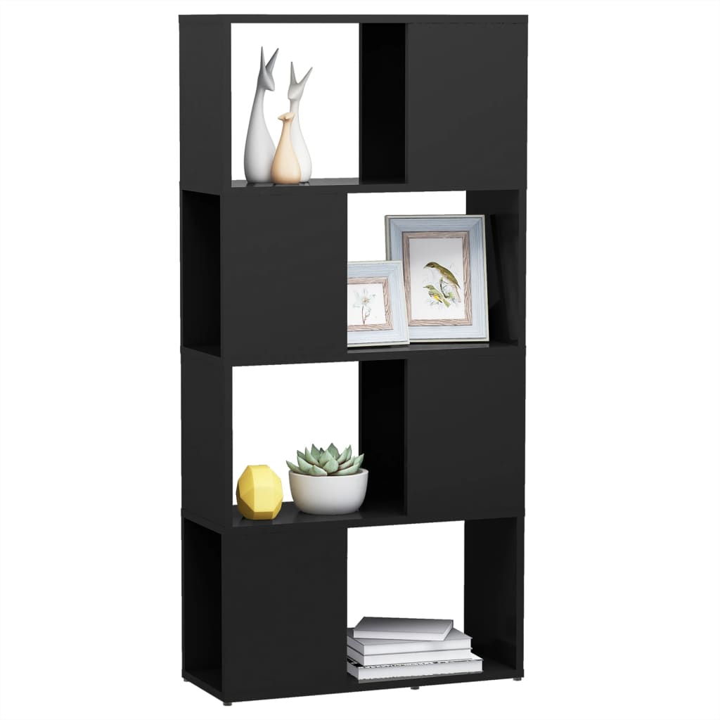 vidaXL Bibliotecă/Separator cameră, gri, 60x24x124,5 cm, PAL