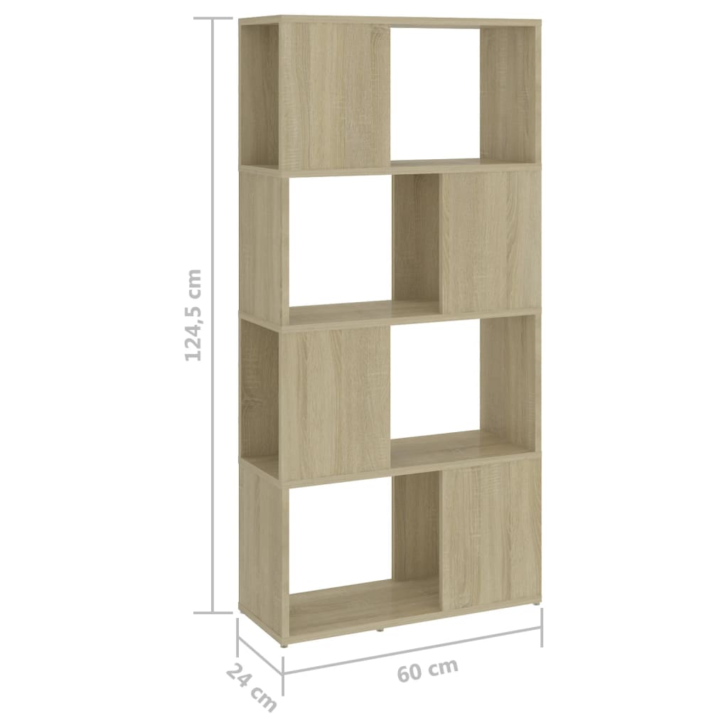vidaXL Bibliotecă/Separator cameră stejar sonoma 60x24x124,5 cm PAL vidaXL Bibliotecă/Separator cameră stejar sonoma 60x24x124,5 cm PAL