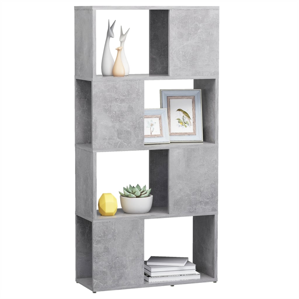 vidaXL Bibliotecă/Separator cameră, gri beton, 60x24x124,5 cm vidaXL Bibliotecă/Separator cameră, gri beton, 60x24x124,5 cm