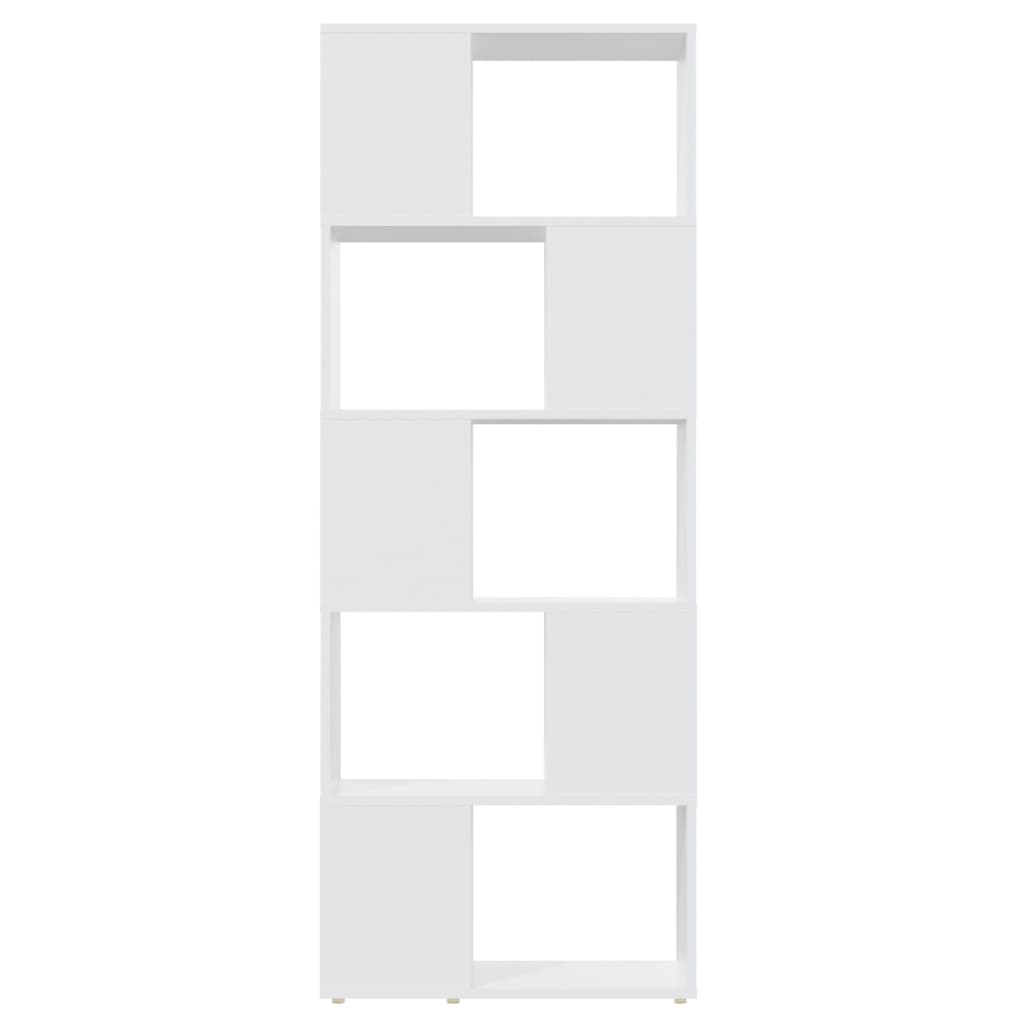 vidaXL Bibliotecă/Separator cameră, alb, 60x24x155 cm, PAL