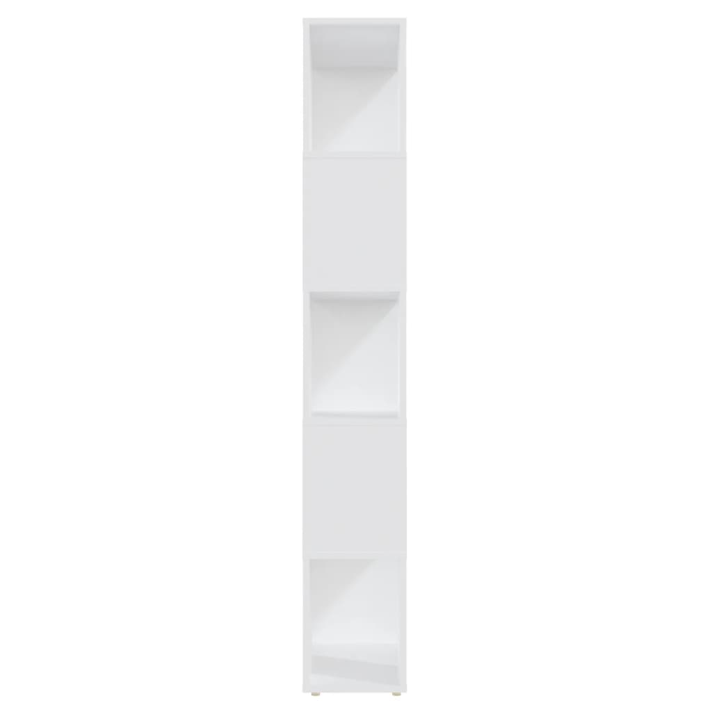 vidaXL Bibliotecă/Separator cameră, alb, 60x24x155 cm, PAL