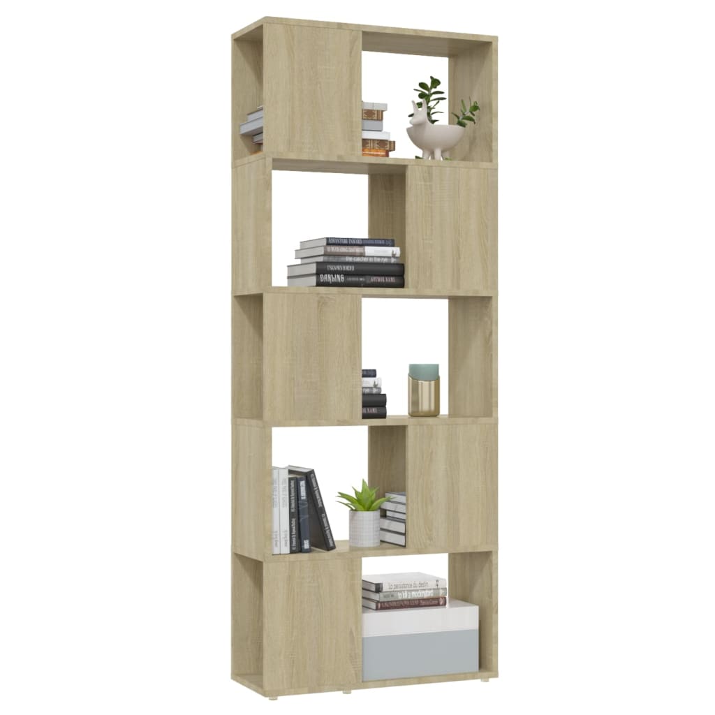vidaXL Bibliotecă/Separator cameră, stejar sonoma, 60x24x155 cm vidaXL Bibliotecă/Separator cameră, stejar sonoma, 60x24x155 cm