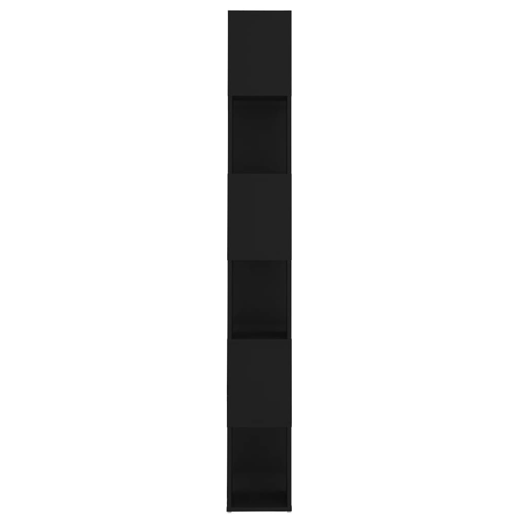vidaXL Bibliotecă/Separator cameră, negru, 60x24x186 cm, PAL vidaXL Bibliotecă/Separator cameră, negru, 60x24x186 cm, PAL