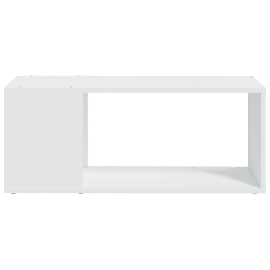 vidaXL Comodă TV, alb, 80x24x32 cm, lemn prelucrat vidaXL Comodă TV, alb, 80x24x32 cm, lemn prelucrat