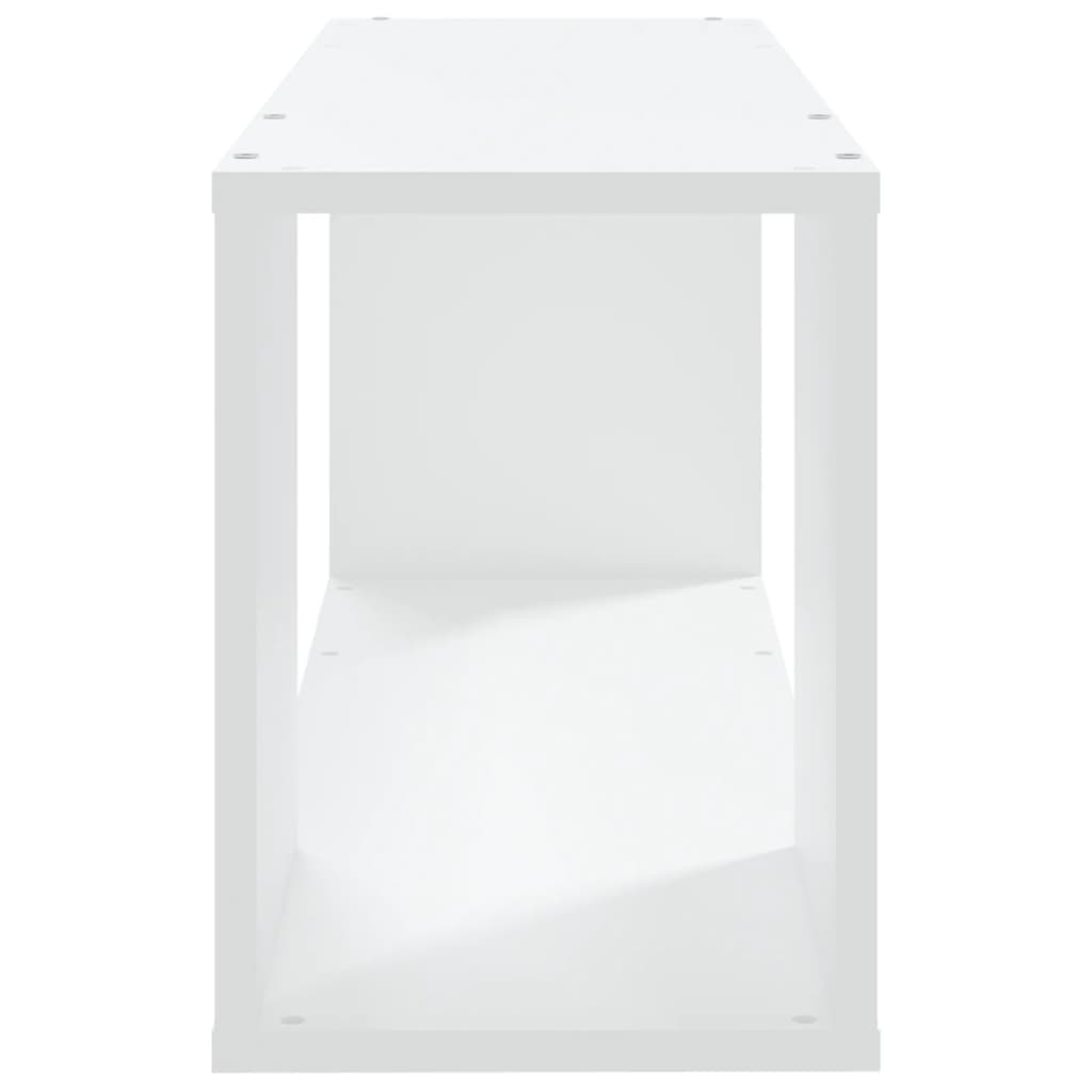 vidaXL Comodă TV, alb, 80x24x32 cm, lemn prelucrat vidaXL Comodă TV, alb, 80x24x32 cm, lemn prelucrat