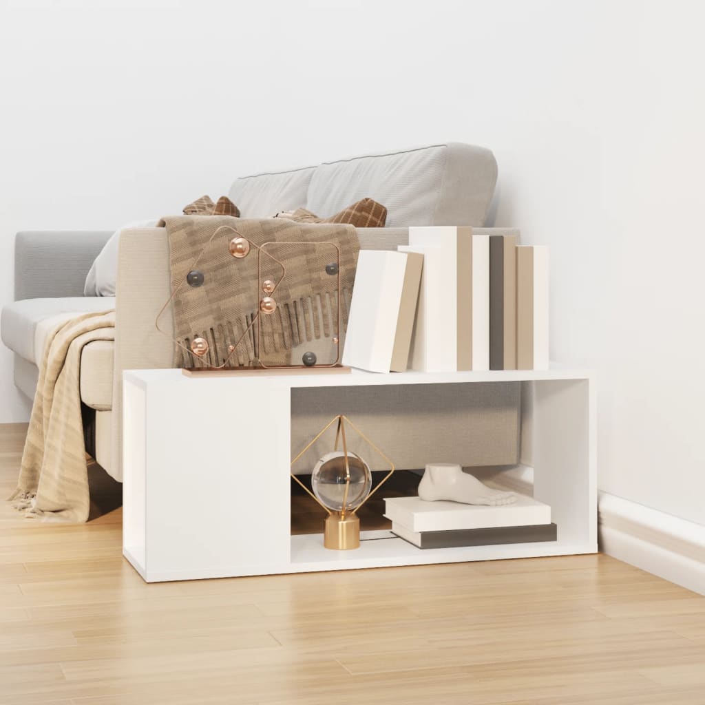 vidaXL Comodă TV, alb, 80x24x32 cm, lemn prelucrat vidaXL Comodă TV, alb, 80x24x32 cm, lemn prelucrat