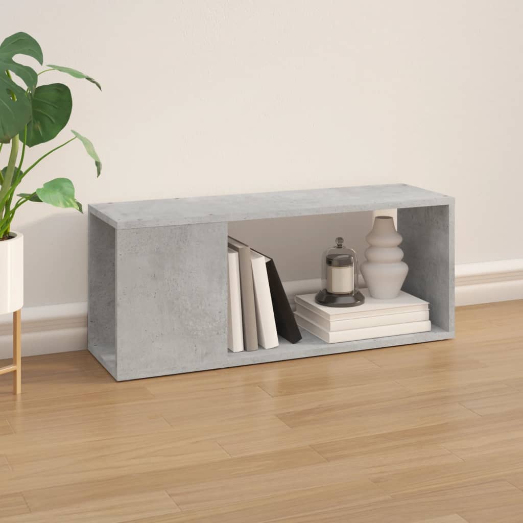 vidaXL Comodă TV, gri beton, 80x24x32 cm, PAL vidaXL Comodă TV, gri beton, 80x24x32 cm, PAL