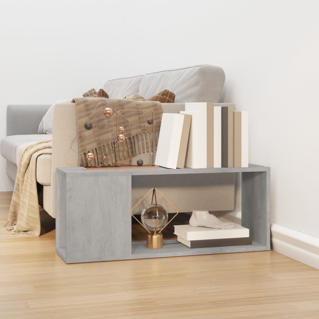 vidaXL Comodă TV, gri beton, 80x24x32 cm, PAL vidaXL Comodă TV, gri beton, 80x24x32 cm, PAL