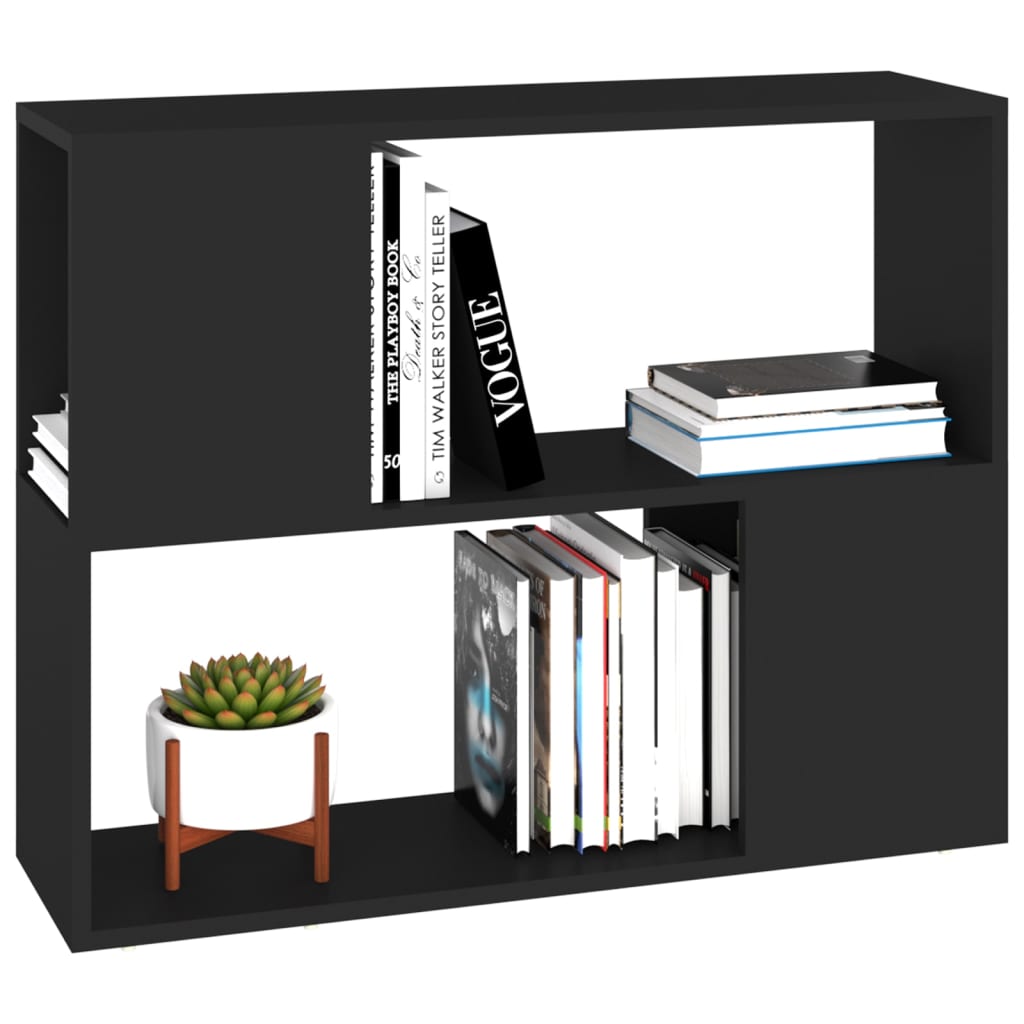 vidaXL Comodă TV, negru, 80x24x63 cm, PAL vidaXL Comodă TV, negru, 80x24x63 cm, PAL