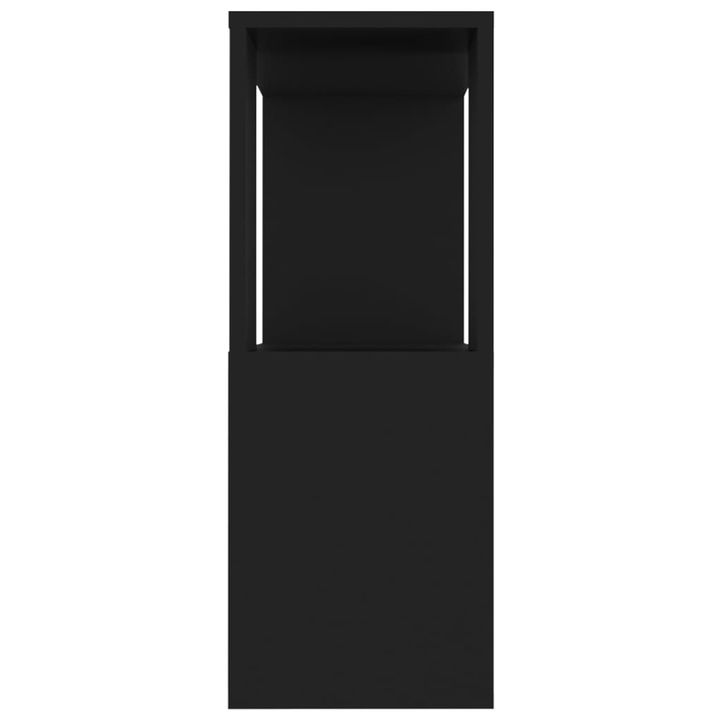 vidaXL Comodă TV, negru, 80x24x63 cm, PAL vidaXL Comodă TV, negru, 80x24x63 cm, PAL