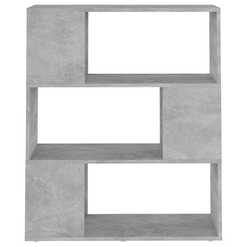 vidaXL Bibliotecă/Separator cameră, gri beton, 80x24x94 cm, PAL