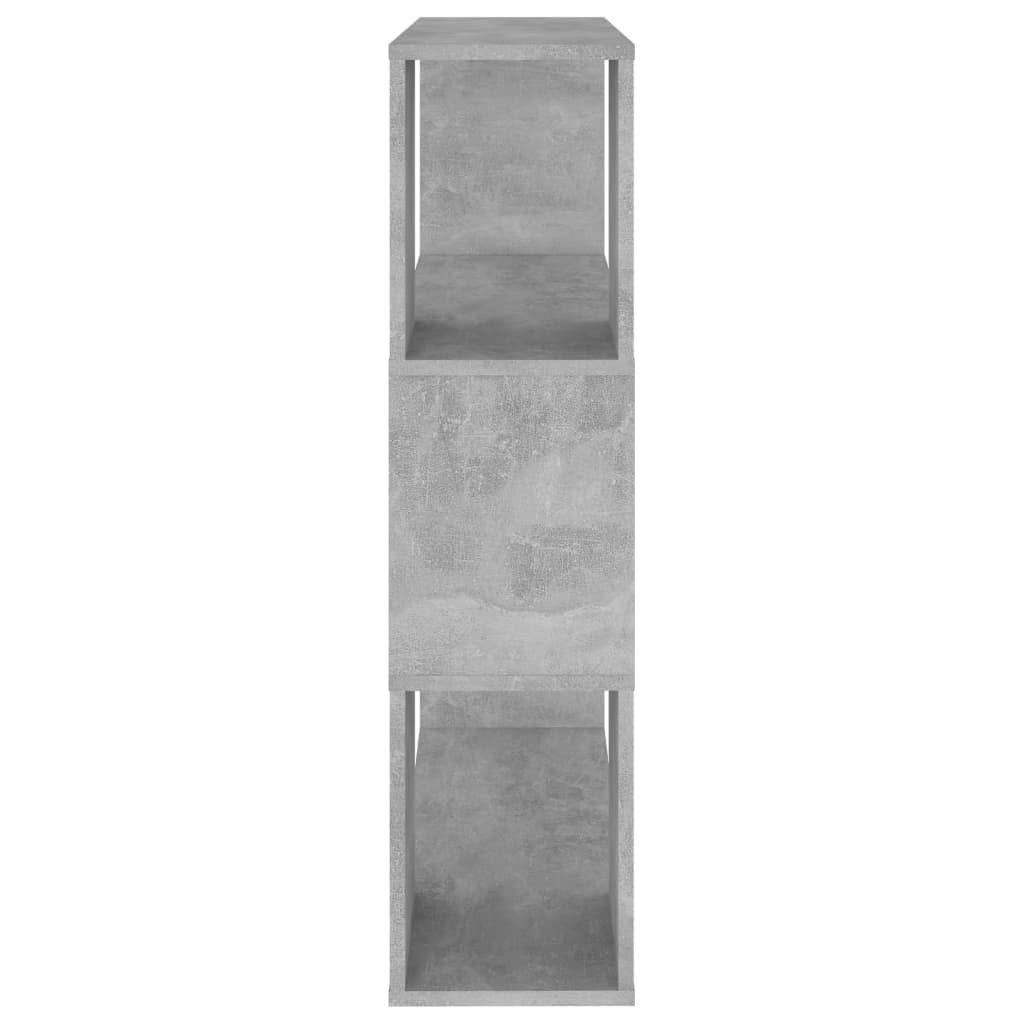 vidaXL Bibliotecă/Separator cameră, gri beton, 80x24x94 cm, PAL