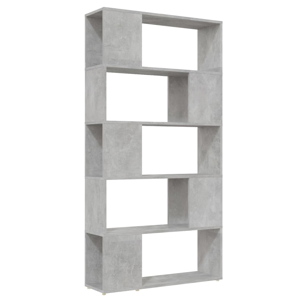 vidaXL Bibliotecă/Separator cameră, gri beton, 80x24x155 cm, PAL vidaXL Bibliotecă/Separator cameră, gri beton, 80x24x155 cm, PAL