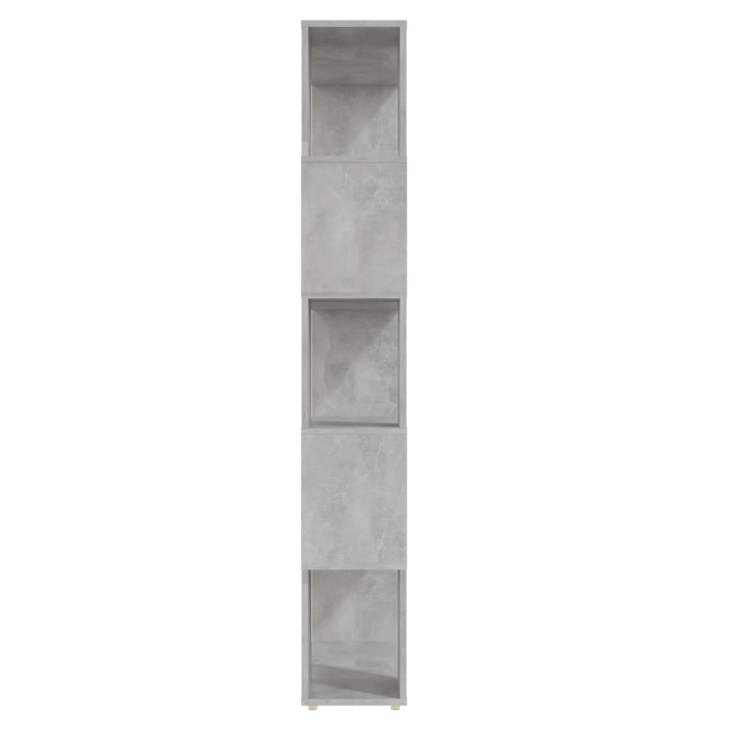 vidaXL Bibliotecă/Separator cameră, gri beton, 80x24x155 cm, PAL vidaXL Bibliotecă/Separator cameră, gri beton, 80x24x155 cm, PAL