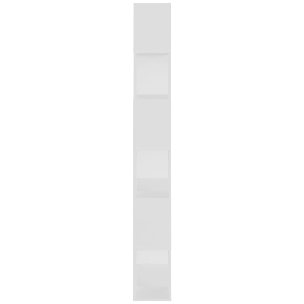 vidaXL Bibliotecă/Separator cameră, alb, 80x24x186 cm, PAL