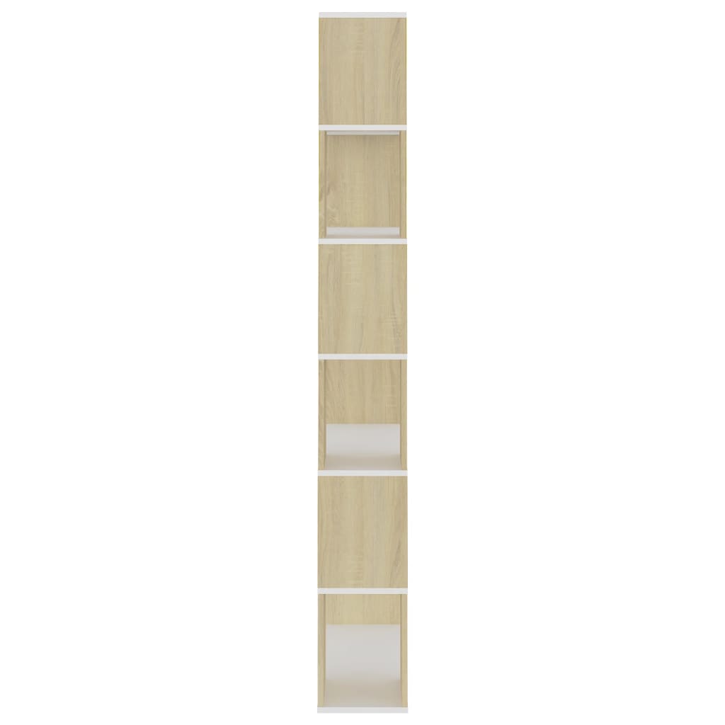 vidaXL Bibliotecă/Separator cameră, stejar sonoma, 80x24x186 cm, PAL vidaXL Bibliotecă/Separator cameră, stejar sonoma, 80x24x186 cm, PAL