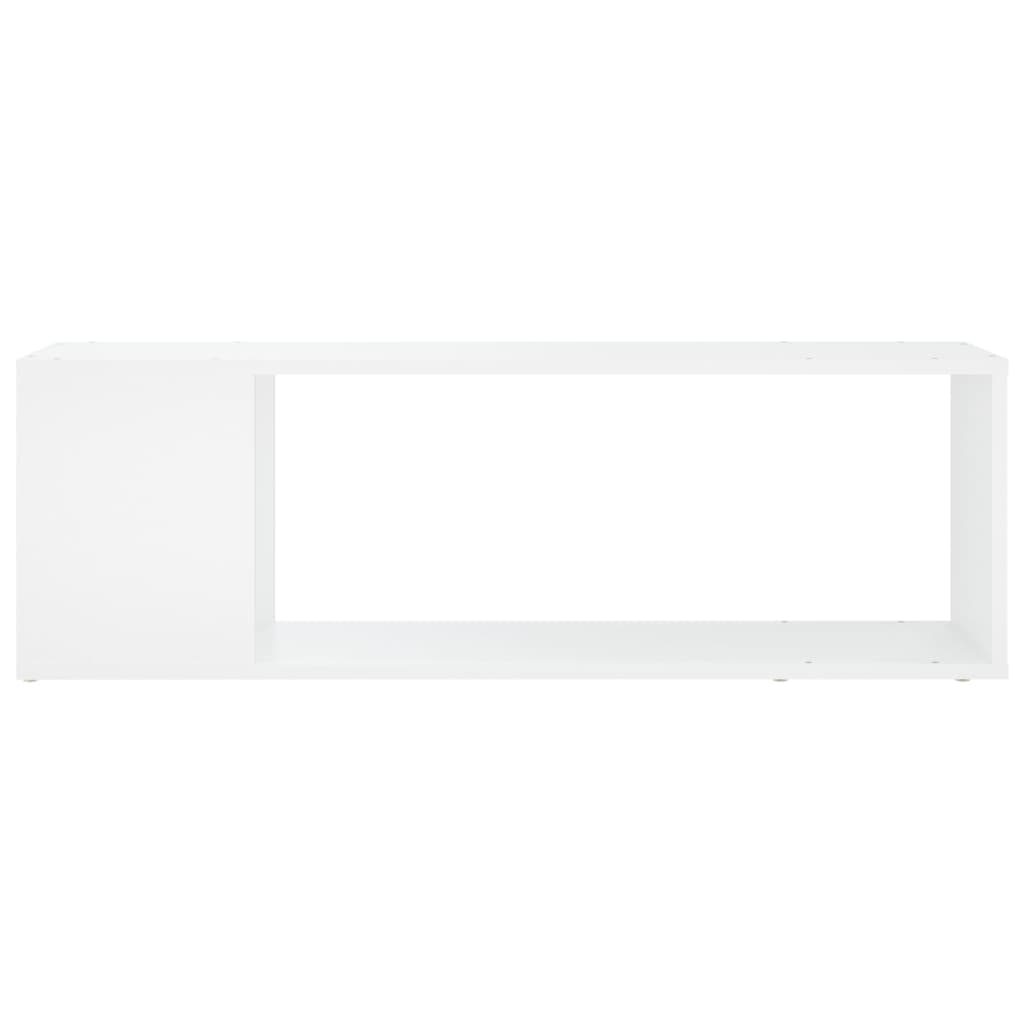 vidaXL Comodă TV, alb, 100x24x32 cm, PAL vidaXL Comodă TV, alb, 100x24x32 cm, PAL