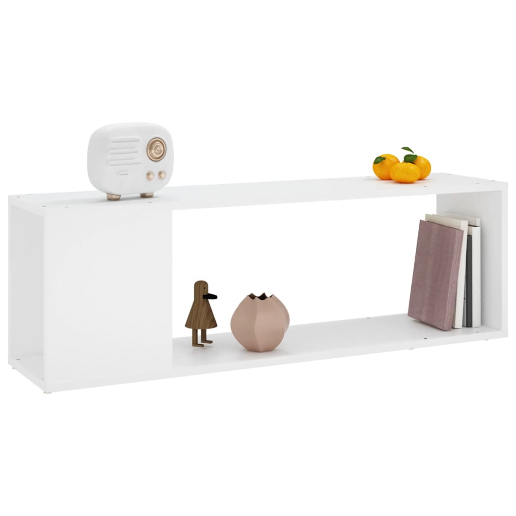 vidaXL Comodă TV, alb, 100x24x32 cm, PAL vidaXL Comodă TV, alb, 100x24x32 cm, PAL