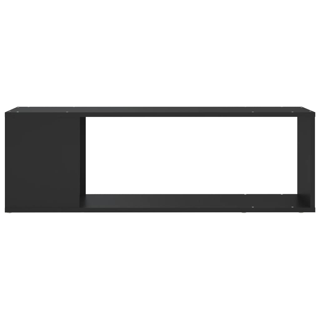 vidaXL Comodă TV, negru, 100x24x32 cm, PAL vidaXL Comodă TV, negru, 100x24x32 cm, PAL