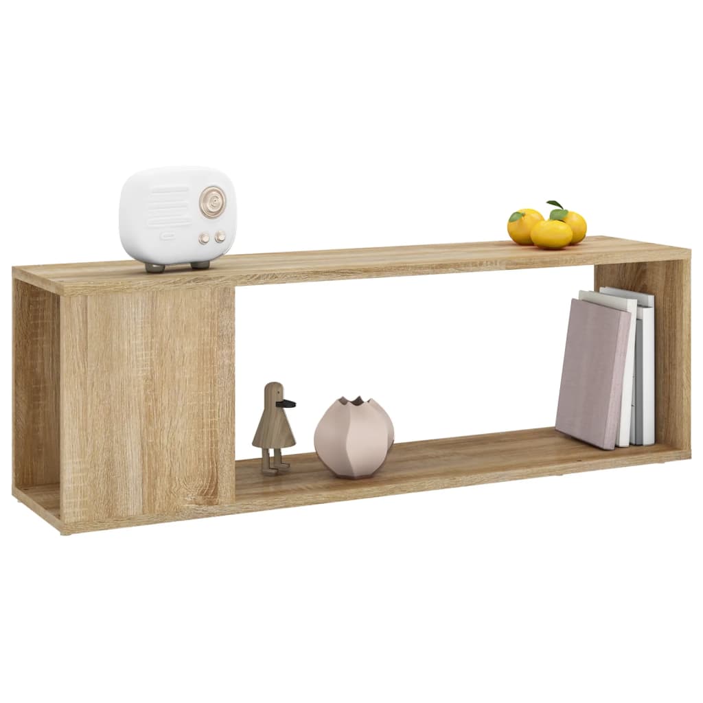vidaXL Comodă TV, stejar sonoma, 100x24x32 cm, PAL vidaXL Comodă TV, stejar sonoma, 100x24x32 cm, PAL