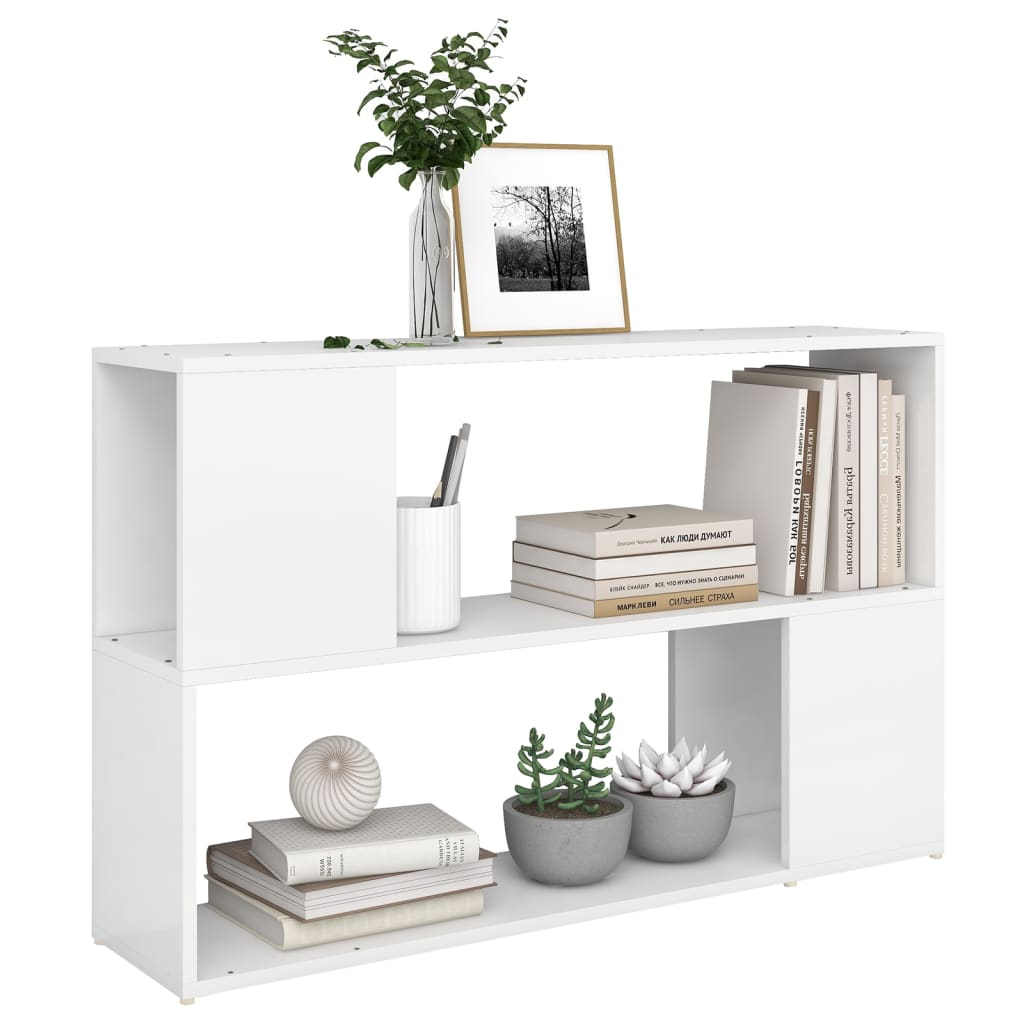 vidaXL Bibliotecă, alb, 100x24x63 cm, PAL vidaXL Bibliotecă, alb, 100x24x63 cm, PAL