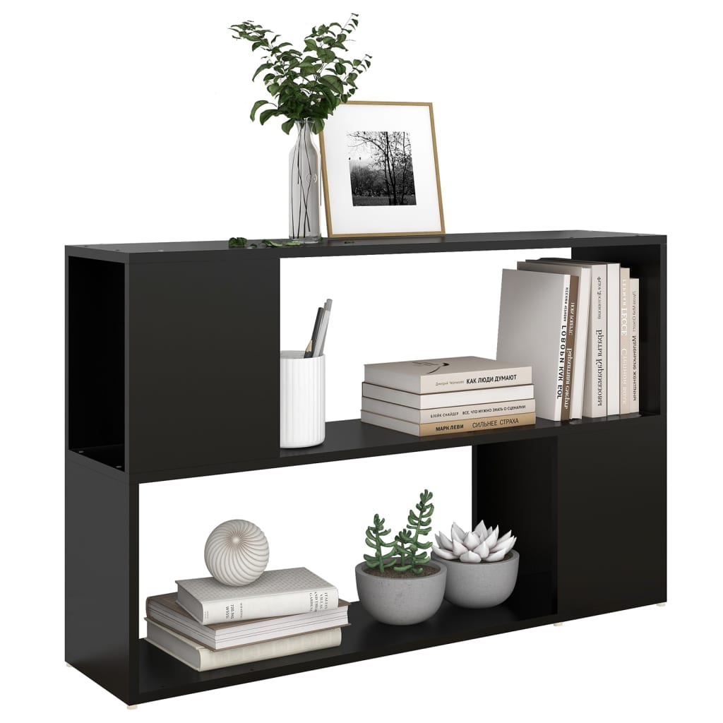 vidaXL Bibliotecă, negru, 100x24x63 cm, PAL vidaXL Bibliotecă, negru, 100x24x63 cm, PAL