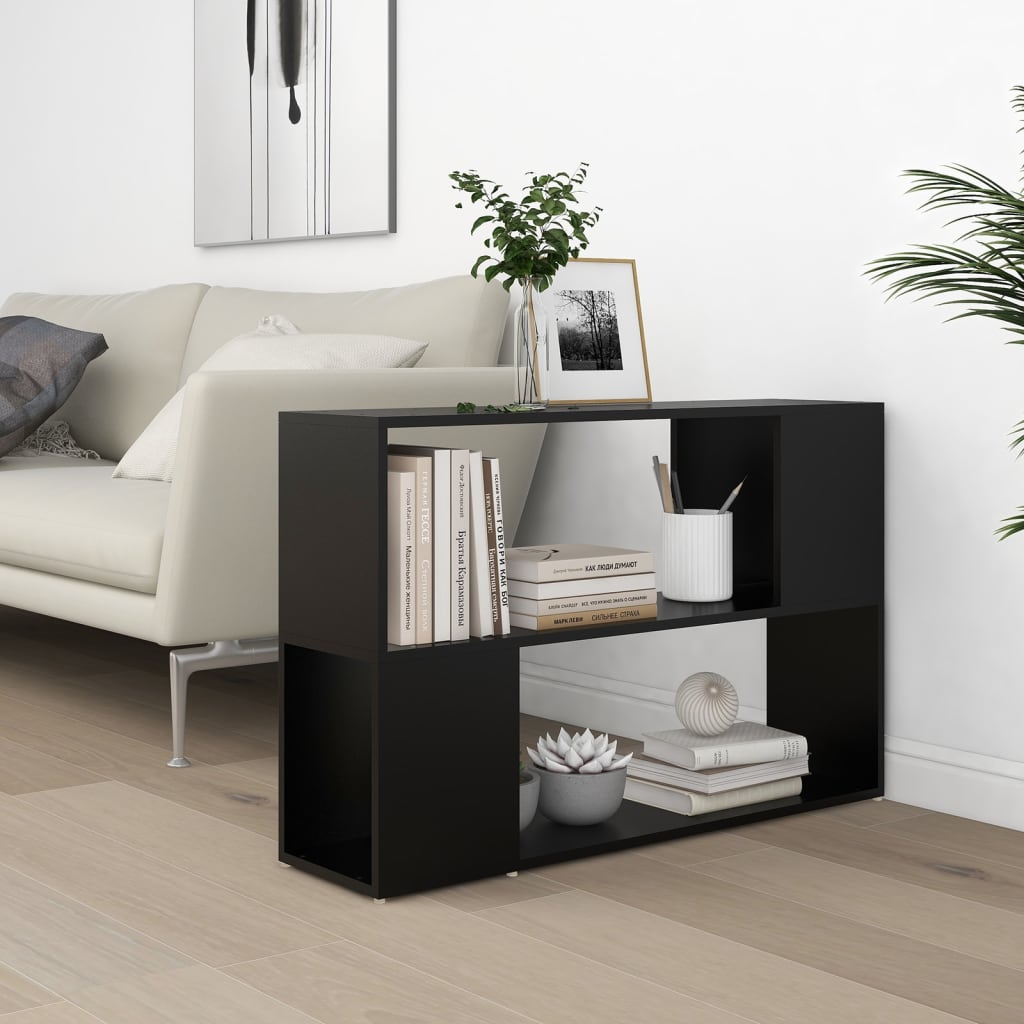 vidaXL Bibliotecă, negru, 100x24x63 cm, PAL vidaXL Bibliotecă, negru, 100x24x63 cm, PAL