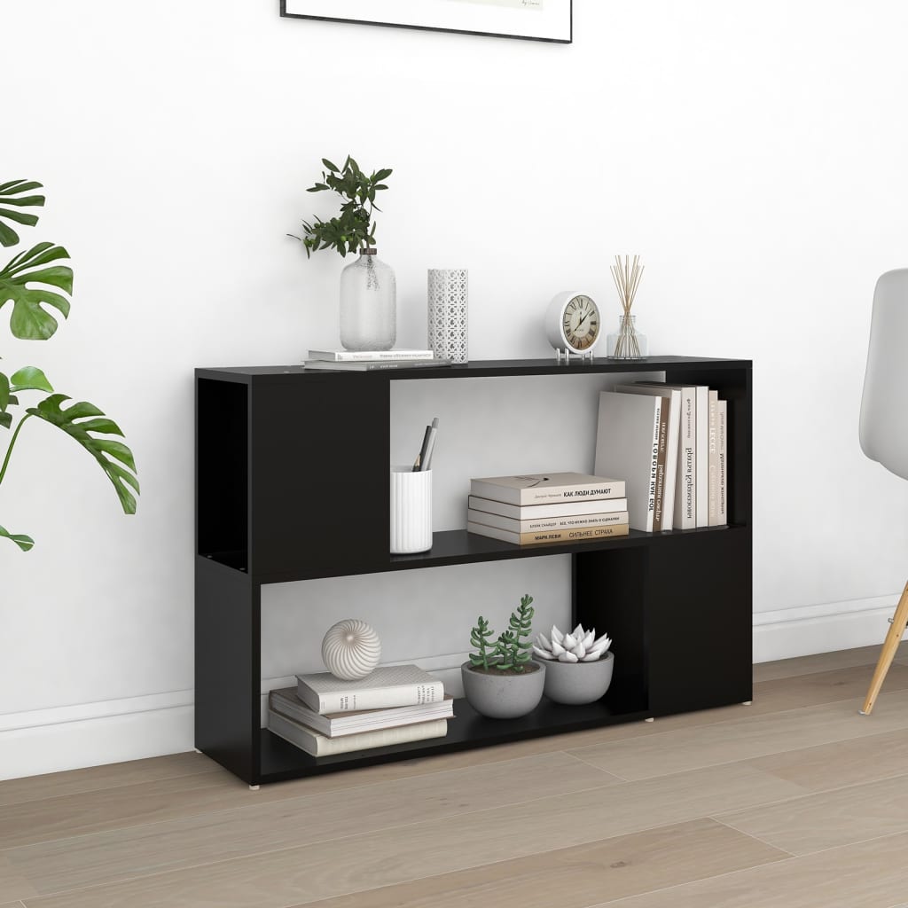 vidaXL Bibliotecă, negru, 100x24x63 cm, PAL vidaXL Bibliotecă, negru, 100x24x63 cm, PAL