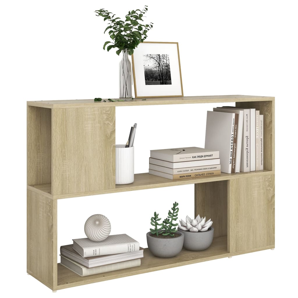 vidaXL Bibliotecă, stejar sonoma, 100x24x63 cm, PAL vidaXL Bibliotecă, stejar sonoma, 100x24x63 cm, PAL