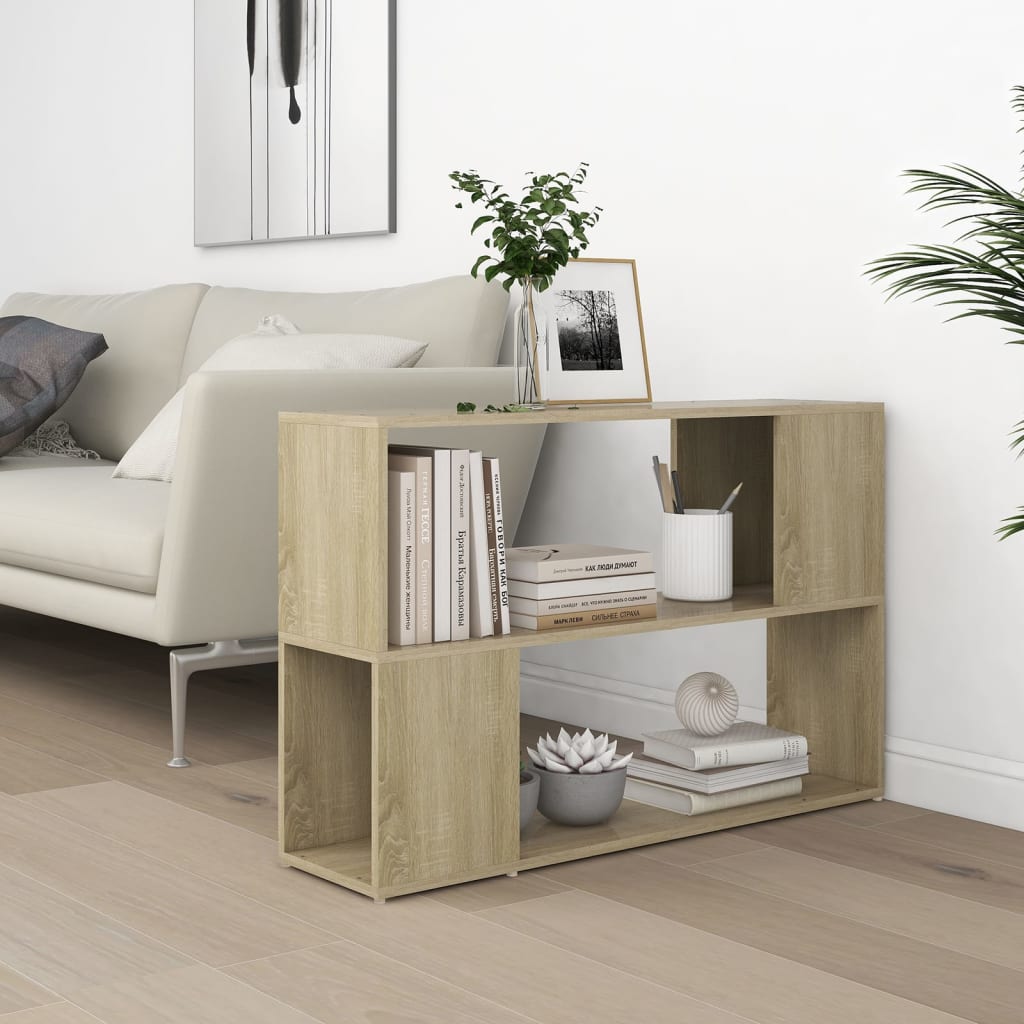 vidaXL Bibliotecă, stejar sonoma, 100x24x63 cm, PAL vidaXL Bibliotecă, stejar sonoma, 100x24x63 cm, PAL