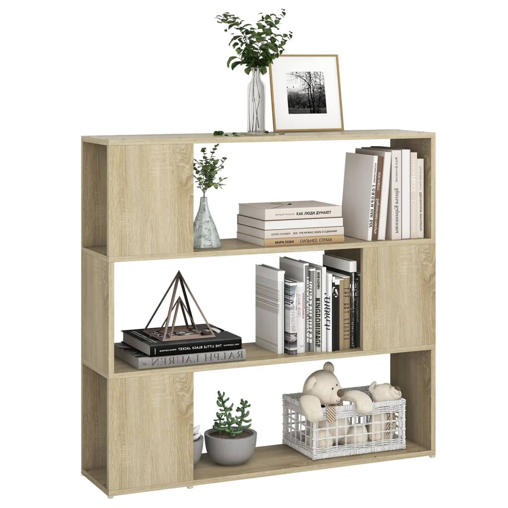 vidaXL Bibliotecă/Separator cameră, stejar sonoma, 100x24x94 cm vidaXL Bibliotecă/Separator cameră, stejar sonoma, 100x24x94 cm