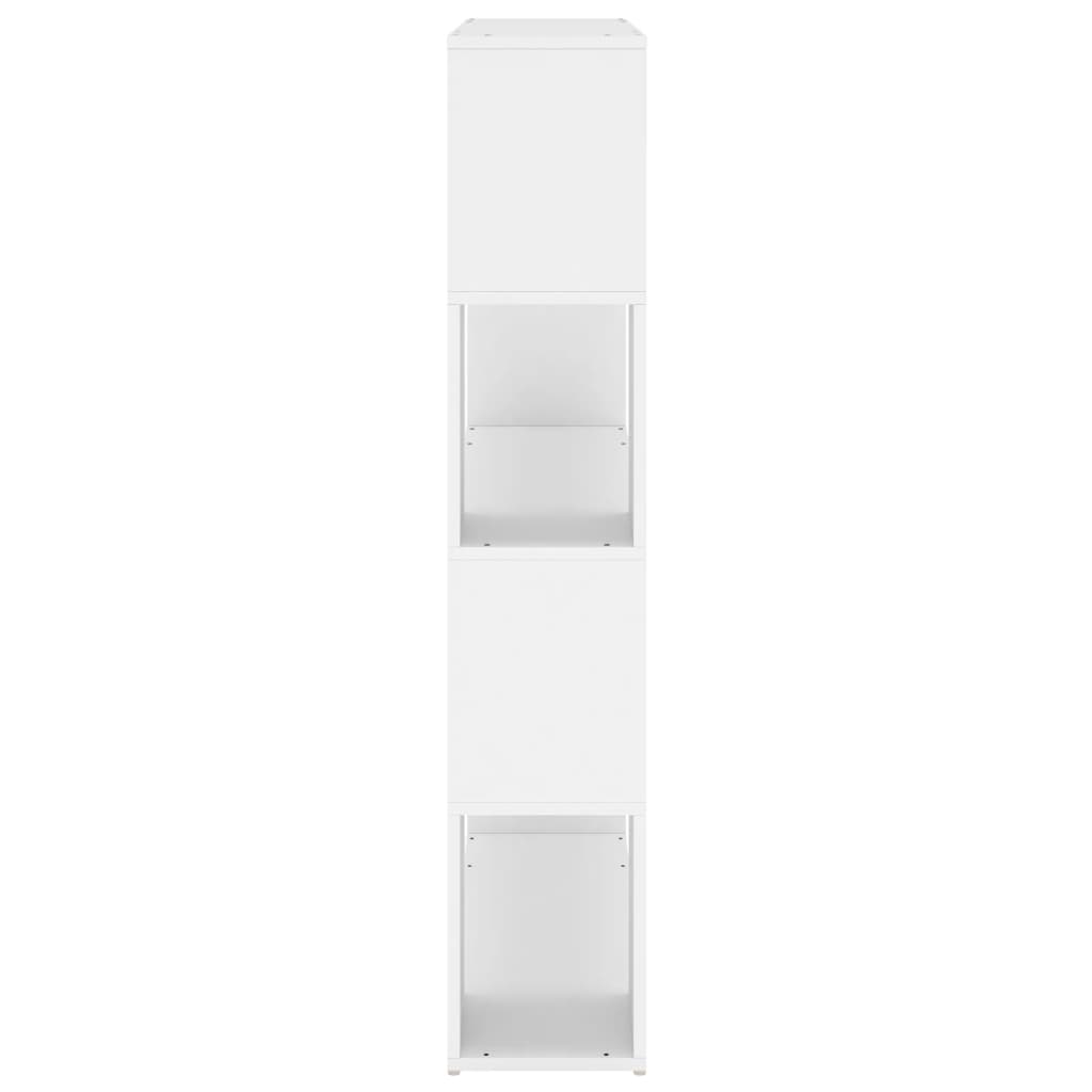 vidaXL Bibliotecă/Separator cameră, alb, 100x24x124 cm