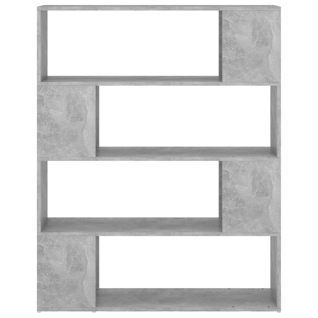vidaXL Bibliotecă/Separator cameră, gri beton, 100x24x124 cm vidaXL Bibliotecă/Separator cameră, gri beton, 100x24x124 cm