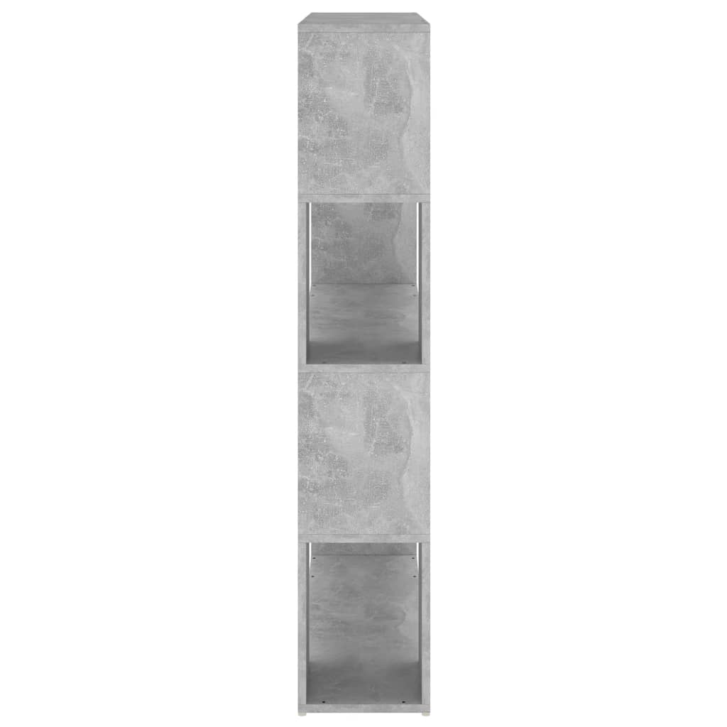 vidaXL Bibliotecă/Separator cameră, gri beton, 100x24x124 cm vidaXL Bibliotecă/Separator cameră, gri beton, 100x24x124 cm