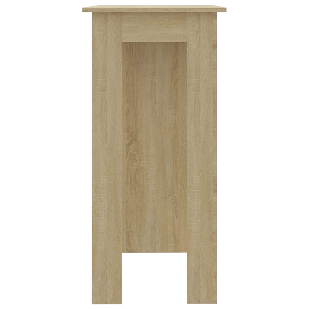 vidaXL Masă de bar cu raft, stejar Sonoma, 102x50x103,5 cm, PAL